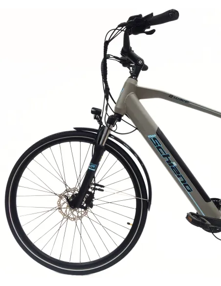 Elektryczny Rower Trekkingowy 28 Męski Hydraulika Cyngle Bagażnik Światła