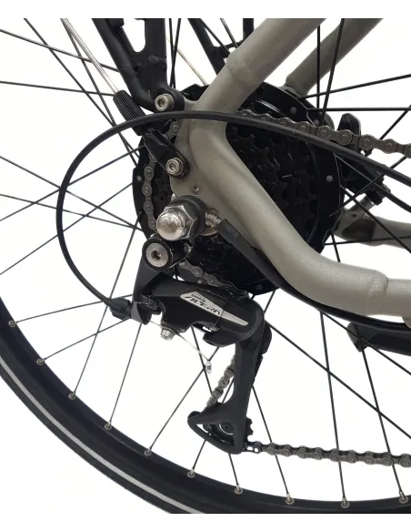 Elektryczny Rower Trekkingowy 28 Męski Hydraulika Cyngle Bagażnik Światła