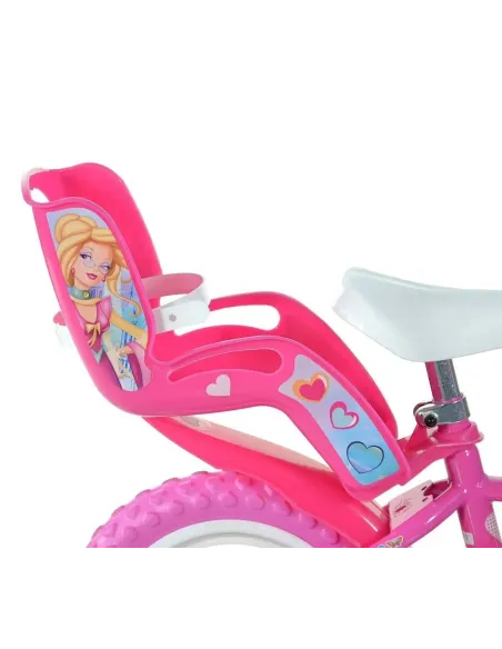 Rower Dziecięcy 12" Stal V-brake Rowerek Dla Dziewczynki Bagażnik Na Lalki