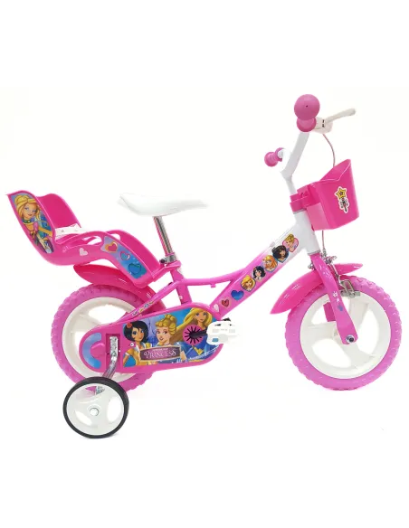 Rower Dziecięcy 12" Stal V-brake Rowerek Dla Dziewczynki Bagażnik Na Lalki