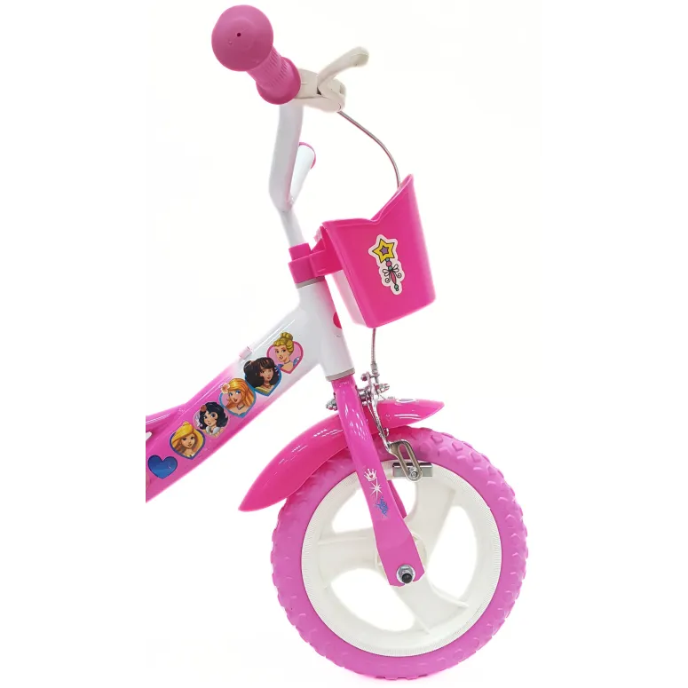 Rower Dziecięcy 12" Stal V-brake Rowerek Dla Dziewczynki Bagażnik Na Lalki