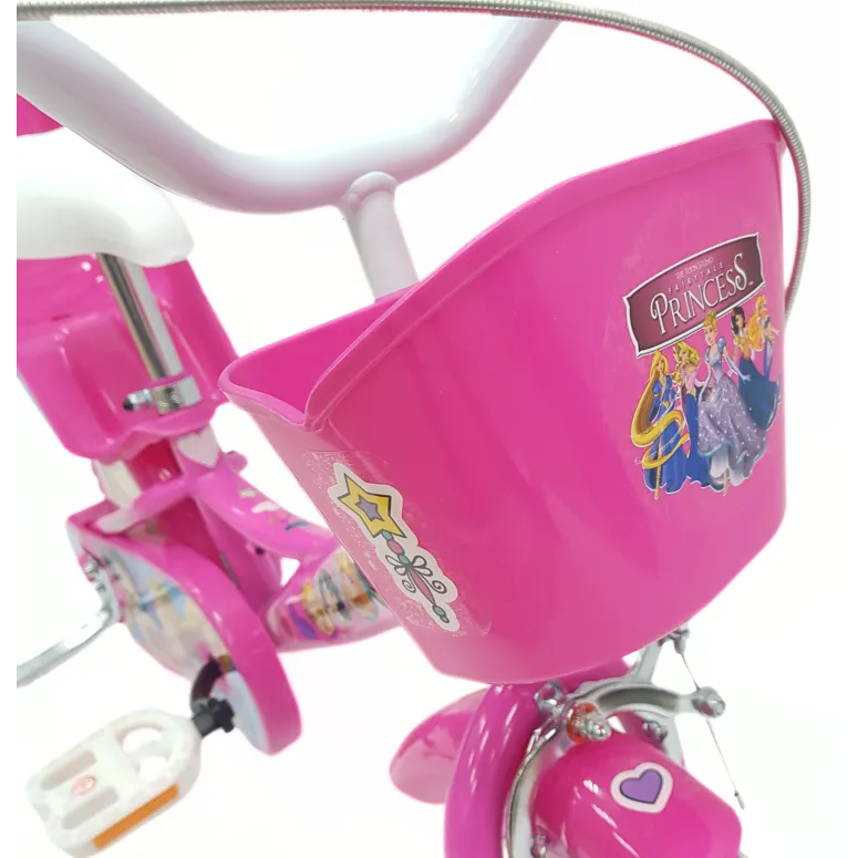 Rower Dziecięcy 12" Stal V-brake Rowerek Dla Dziewczynki Bagażnik Na Lalki