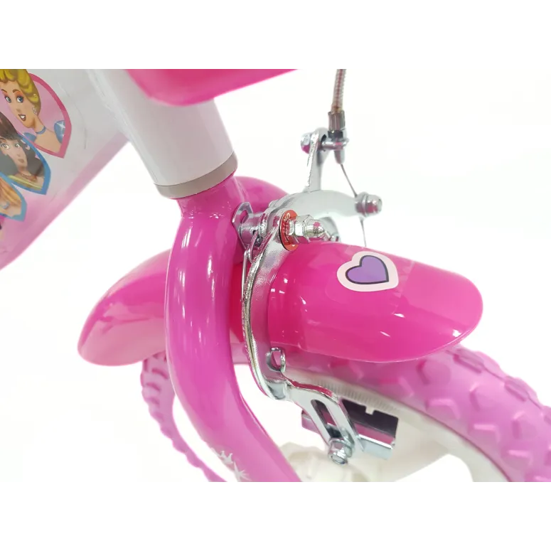 Rower Dziecięcy 12" Stal V-brake Rowerek Dla Dziewczynki Bagażnik Na Lalki