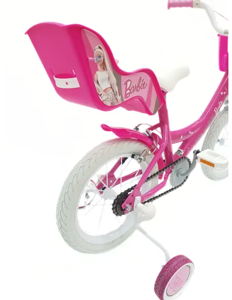 Rower Dziecięcy 14 Dziewczęcy Stalowy Bagażnik Koszyk Kółka Boczne Dzwonek