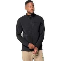 Bluza Trekkingowa Męska Polar Jack Wolfskin Modesto Turystyczna XXL Black