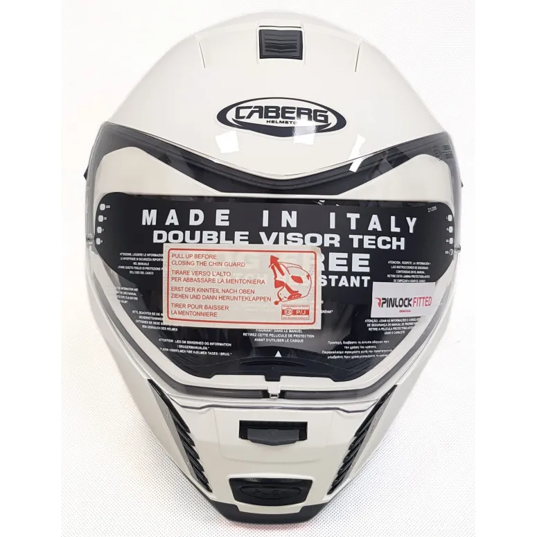 Kask Motocyklowy Szczękowy Caberg Sintesi White TG Lekki Unisex r. XXXL