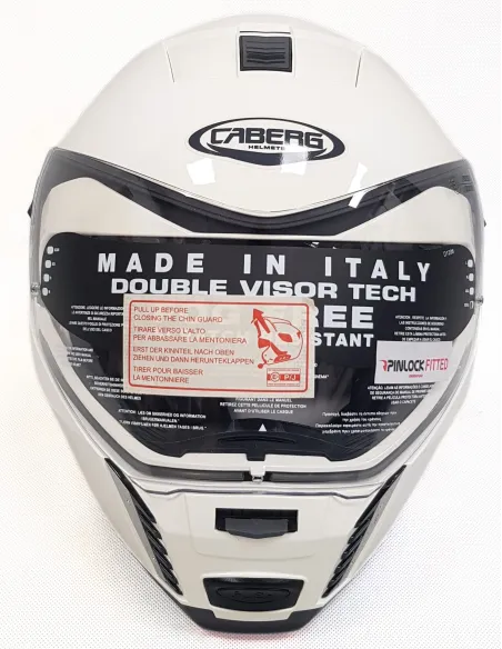 Kask Motocyklowy Szczękowy Caberg Sintesi White TG Lekki Unisex r. XXXL