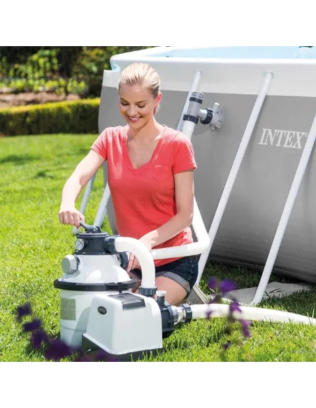 Filtracyjna Pompa Piaskowa INTEX 7900 Timer SX2100 Do Basenu Moc 0,3KM