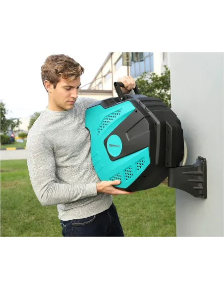 Wąż Ogrodowy Pojedynczy Ścienny Amazon Basics JC019 35m Automatyczny Bęben