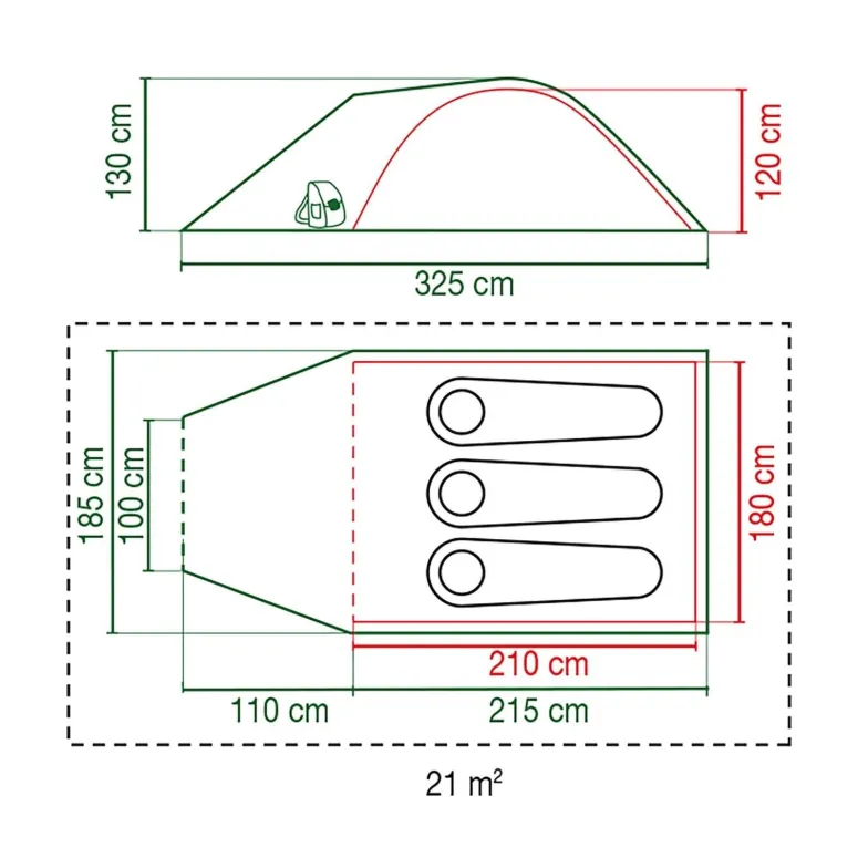 Namiot Turystyczny Coleman Darwin 3 Plus 3-osobowy Ognioodporny Easy Set UP