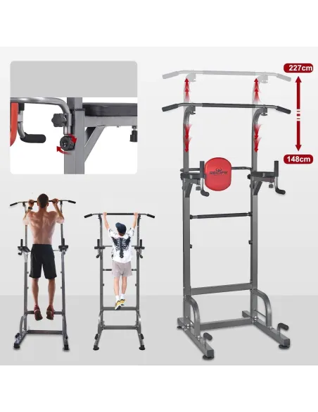 Drążek Stacja Wieża do Podciągania Relife Rebuild Power Tower Wolnostojąca