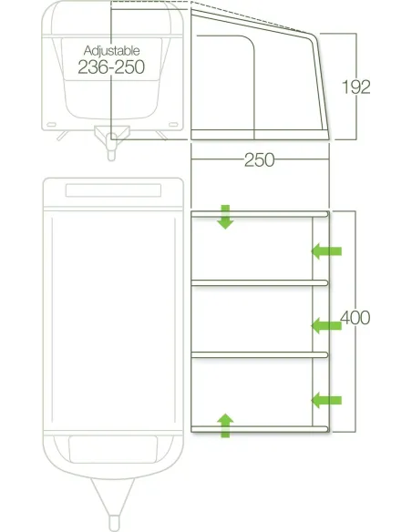 Markiza Do Przyczepy Kempingowej Lichfield Dakota Excalibur 4m