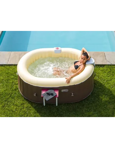 Basen Nadmuchiwany Easy Zone Spa Z Hydromasażem Wypoczynek Owalny 190x120cm