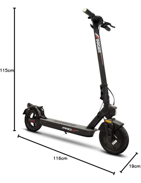 Hulajnoga Elektryczna Ducati Pro-II Plus 350W 20km/h 7,8Ah Zasięg Do 25 KM