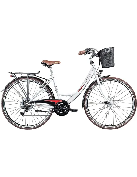 Rower Miejski Damski 28 Damka Dynamo Koszyk 6 Bieg