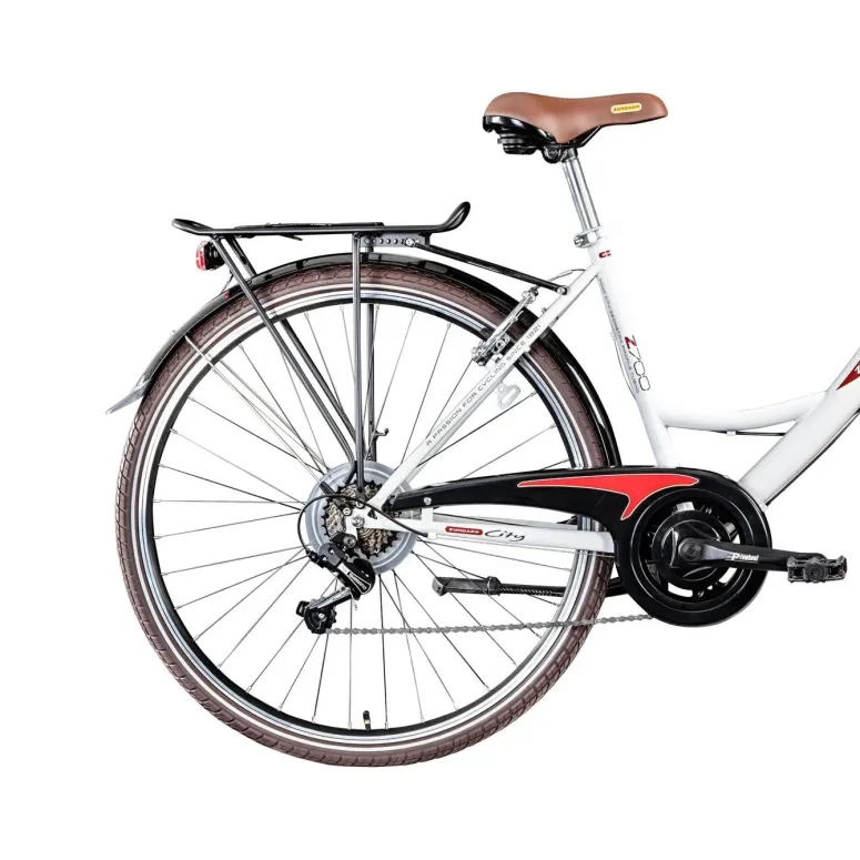 Rower Miejski Damski 28 Damka Dynamo Koszyk 6 Bieg
