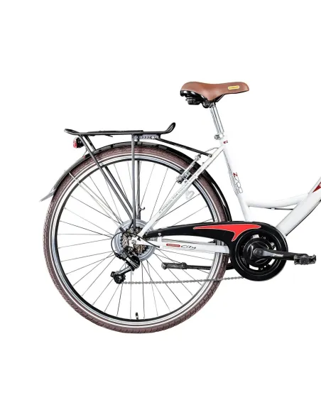 Rower Miejski Damski 28 Damka Dynamo Koszyk 6 Bieg