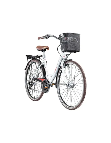 Rower Miejski Damski 28 Damka Dynamo Koszyk 6 Bieg
