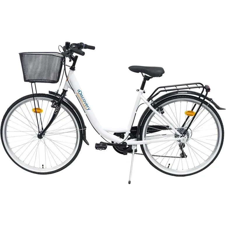 Damski Rower Miejski 26 Koszyk Oświetlenie Stopka