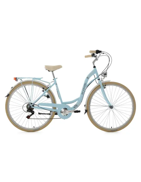 Damski Rower Miejski 28 Retro Bagażnik 6 Biegów