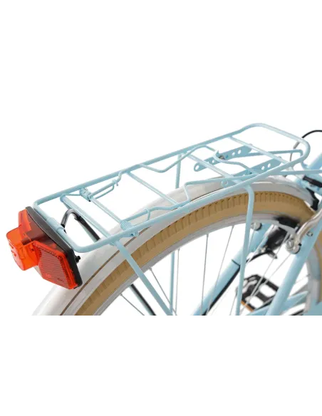 Damski Rower Miejski 28 Retro Bagażnik 6 Biegów