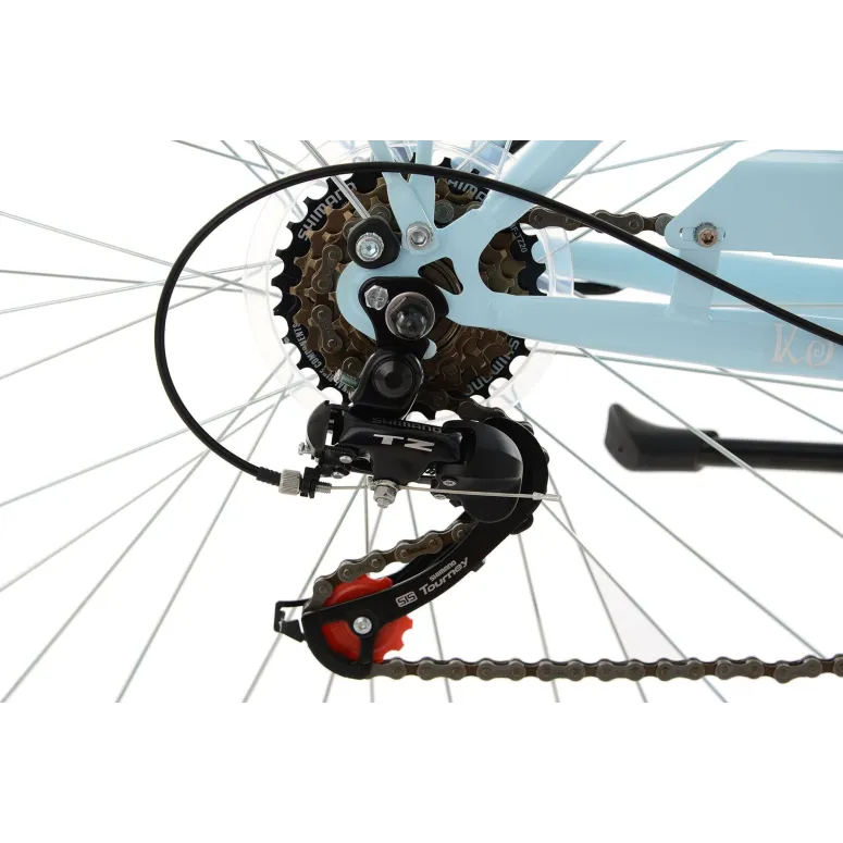 Damski Rower Miejski 28 Retro Bagażnik 6 Biegów