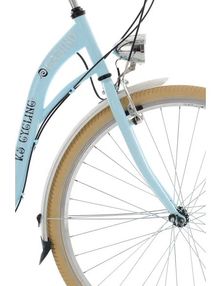 Damski Rower Miejski 28 Retro Bagażnik 6 Biegów