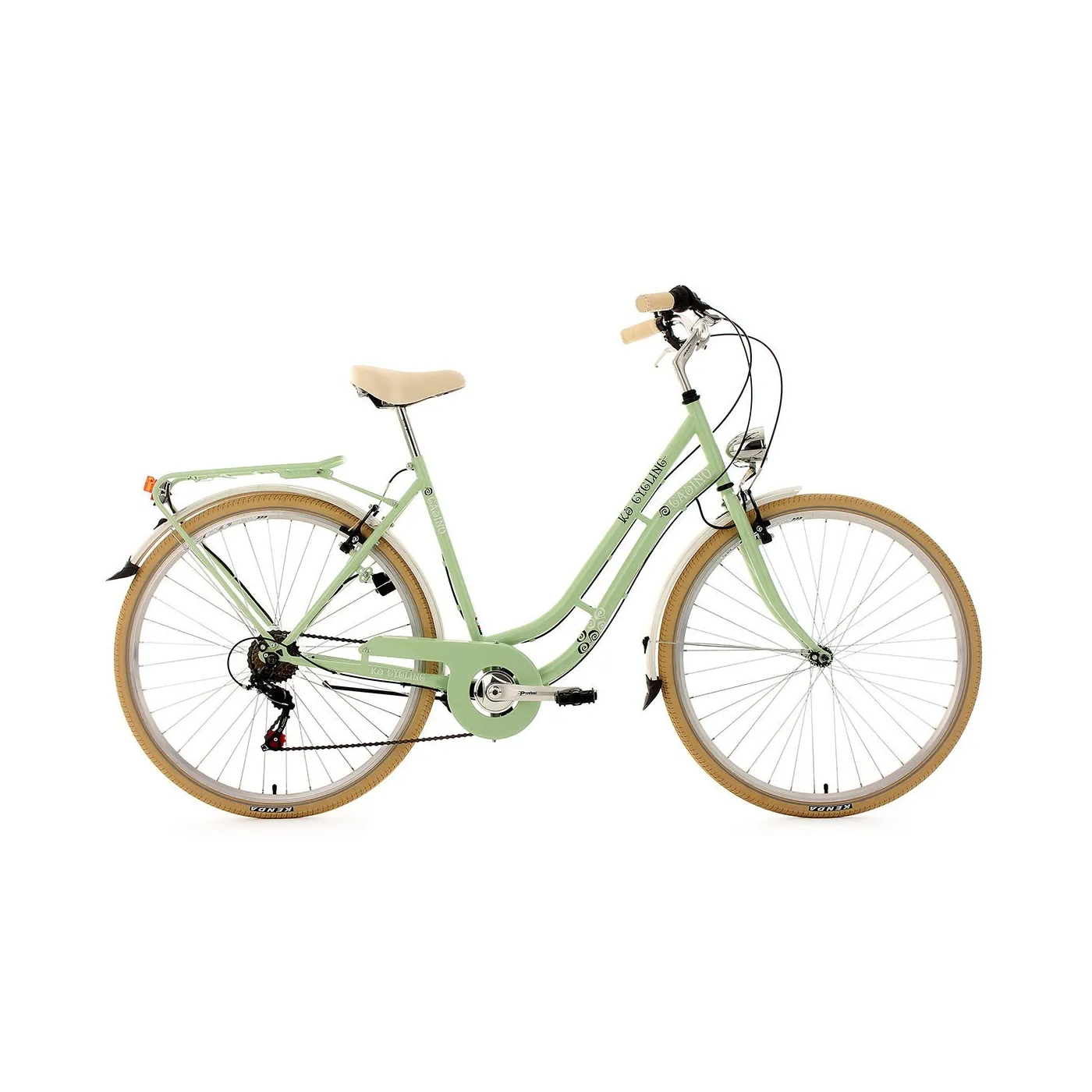 Miejski Rower Damski 28 Damka 6 Biegów Bagażnik