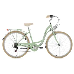 Damski Rower Miejski 28 Retro Bagaż 6 Bieg Stopka