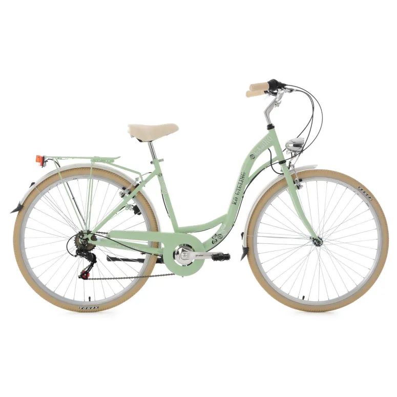 Damski Rower Miejski 28 Retro Bagaż 6 Bieg Stopka