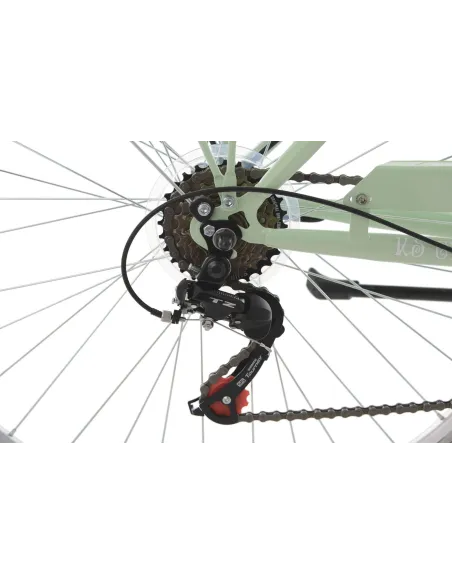 Damski Rower Miejski 28 Retro Bagaż 6 Bieg Stopka