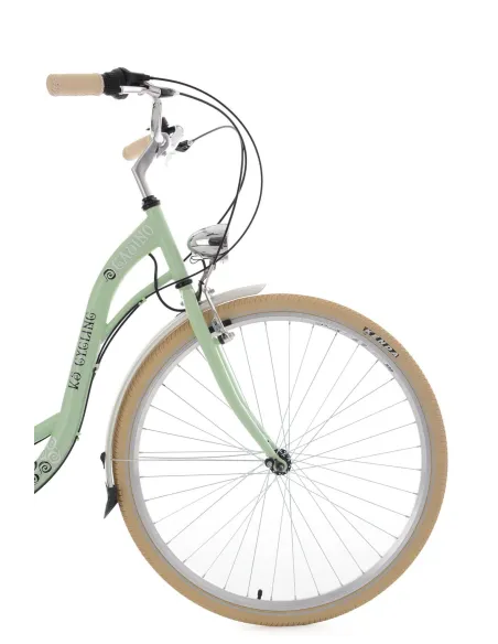 Damski Rower Miejski 28 Retro Bagaż 6 Bieg Stopka