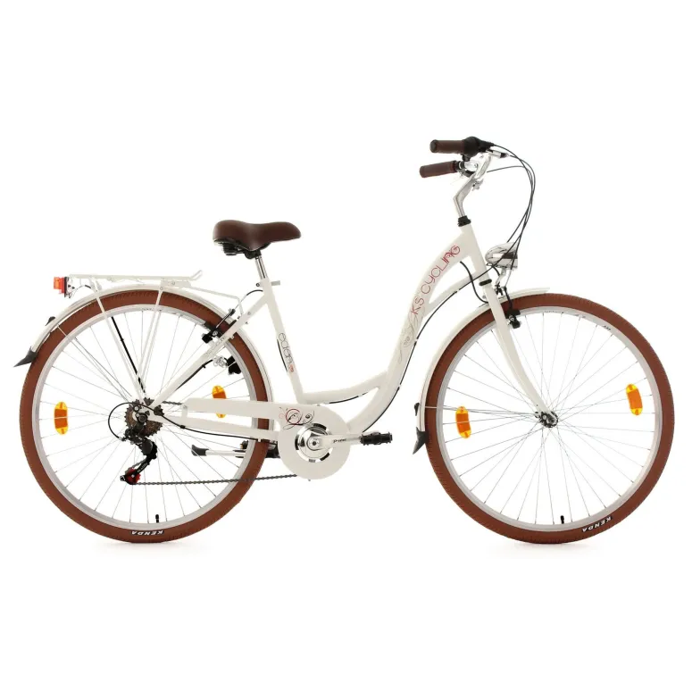 Rower Miejski Damski 28 Stal Bagażnik Oświetlenie Błotniki Dzwonek Stopka