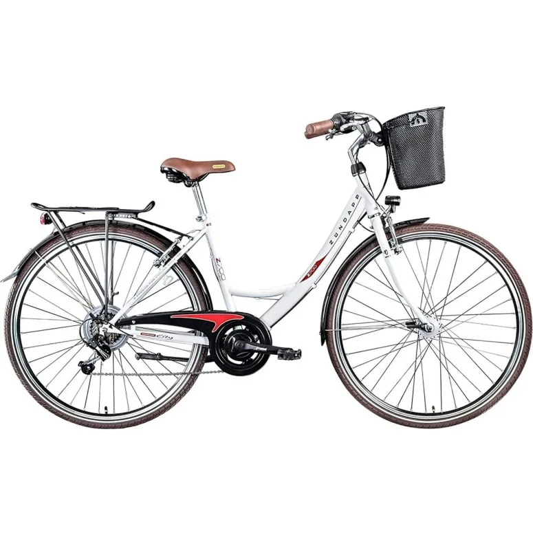 Rower Miejski Damski 28 Damka Dynamo Koszyk 6 Bieg