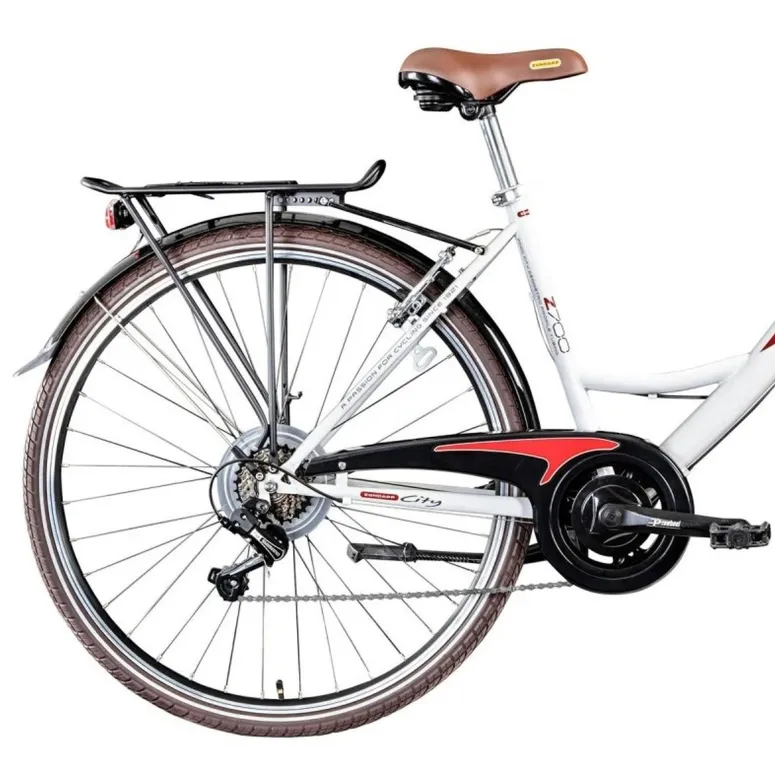 Rower Miejski Damski 28 Damka Dynamo Koszyk 6 Bieg