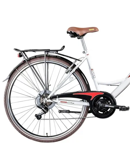 Rower Miejski Damski 28 Damka Dynamo Koszyk 6 Bieg