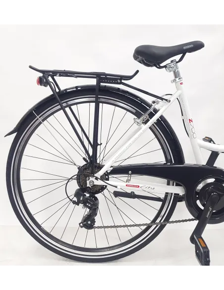 Rower Miejski Damski 28 Damka Dynamo Koszyk Stopka Błotniki Bagaż Dzwonek