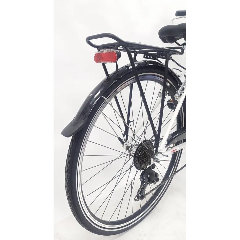 Rower Miejski Damski 28 Damka Dynamo Koszyk Stopka Błotniki Bagaż Dzwonek