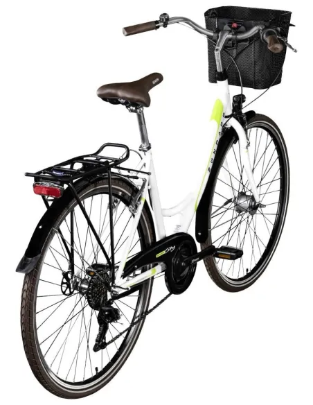 Rower Miejski Damski 28 Koszyk Oświetlenie Błotniki Dzwonek Stopka Damka