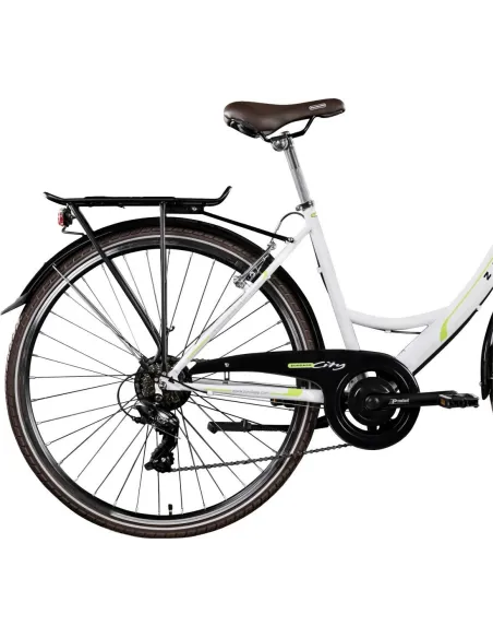 Rower Miejski Damski 28 Koszyk Oświetlenie Błotniki Dzwonek Stopka Damka