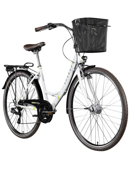 Rower Miejski Damski 28 Koszyk Oświetlenie Błotniki Dzwonek Stopka Damka