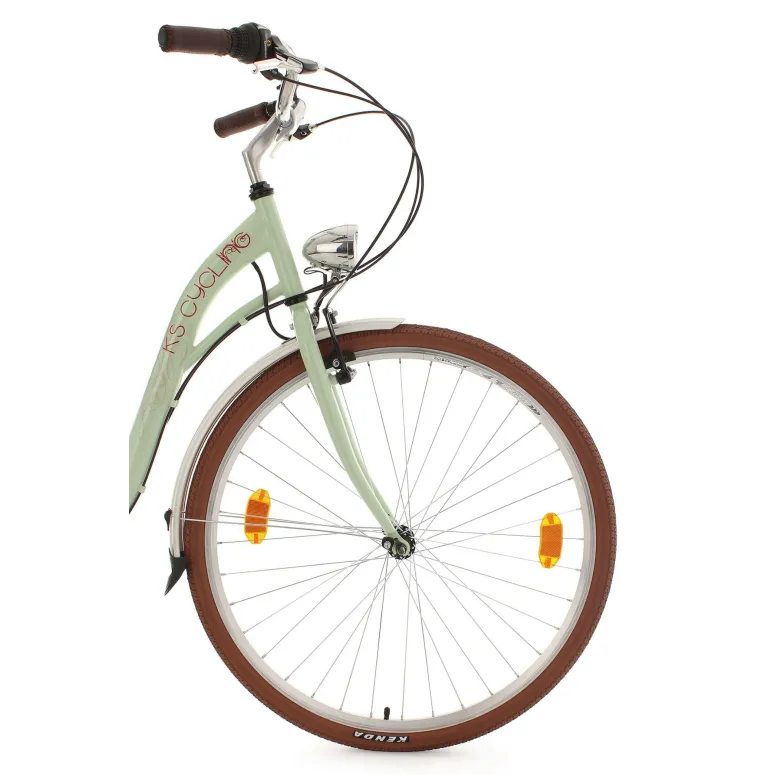 Damski Rower Miejski 28 Oświetlenie Bagażnik Damka