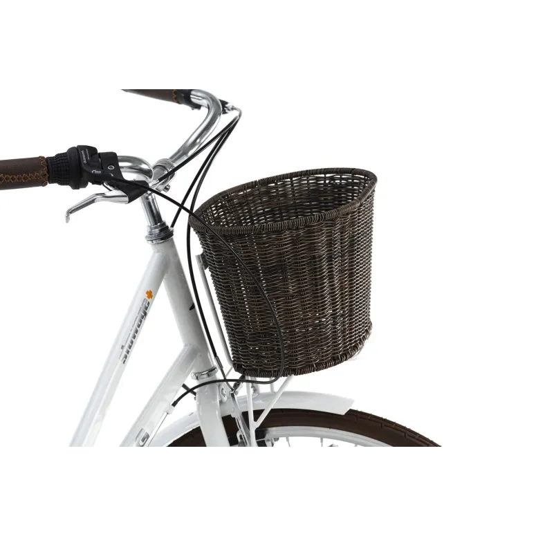 Damski Rower Miejski 26 Retro Kosz 6 bieg Światła