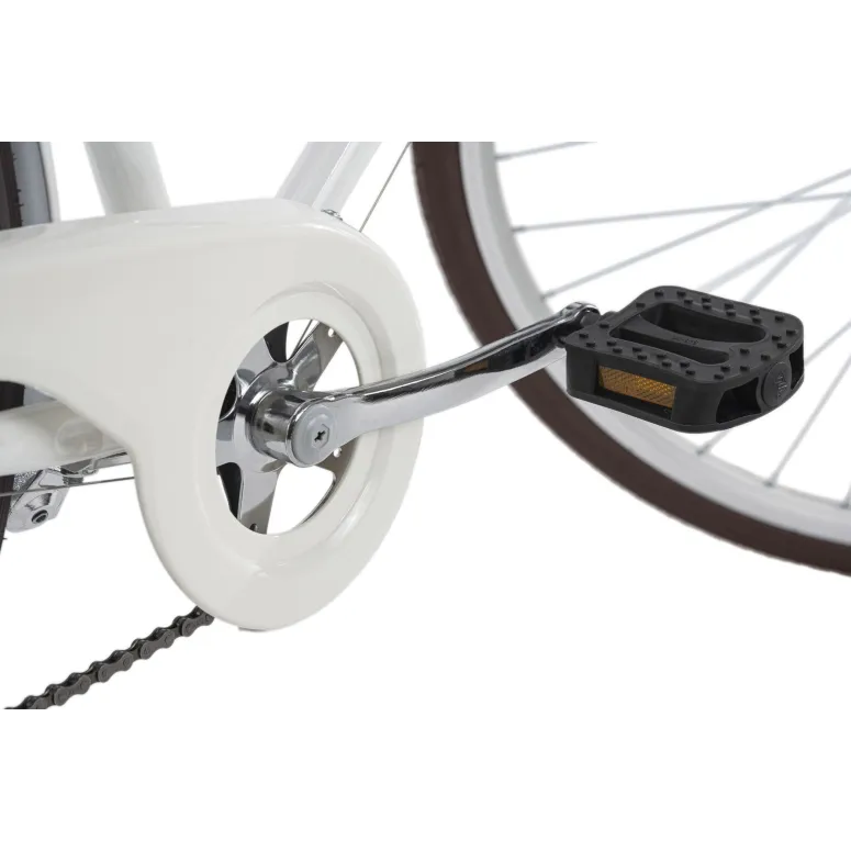 Damski Rower Miejski 26 Retro Kosz 6 bieg Światła