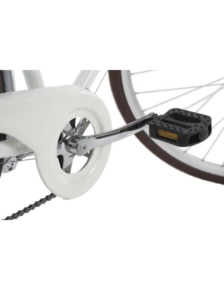 Damski Rower Miejski 26 Retro Kosz 6 bieg Światła