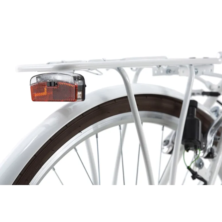 Damski Rower Miejski 26 Retro Kosz 6 bieg Światła