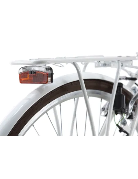 Damski Rower Miejski 26 Retro Kosz 6 bieg Światła