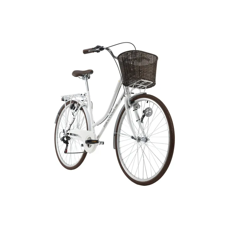 Damski Rower Miejski 26 Retro Kosz 6 bieg Światła