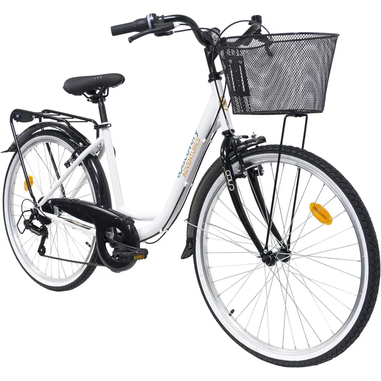 Rower Miejski Damski 26 Stal Koszyk Światła Holenderka Akcesoria Damka