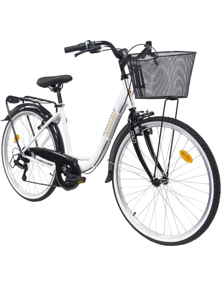 Rower Miejski Damski 26 Stal Koszyk Światła Holenderka Akcesoria Damka
